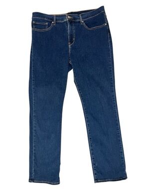 Women’s 314 Levi’s shaping straight jeans in dark blue wash